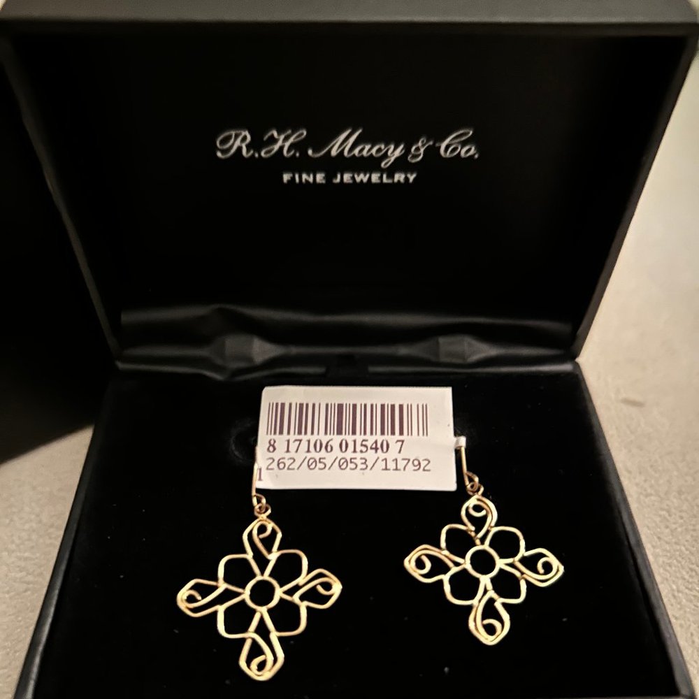 R. H. Macy & Co. Fine Jewelry 14K Gold Dangle Earrings